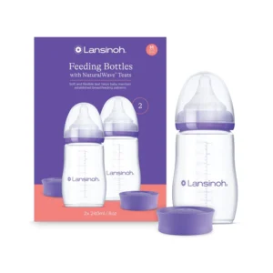 Set me 2 biberona plastikë kundër kolikave 240ml Lansinoh