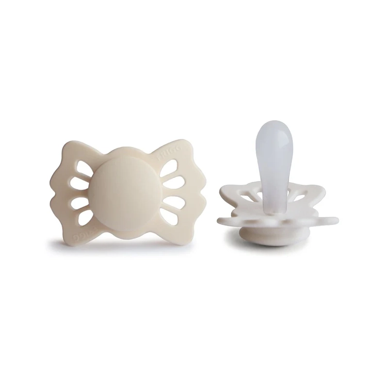 Set me 2 çuço simetrike prej silikoni Cream/Blush FRIGG - Figura 2