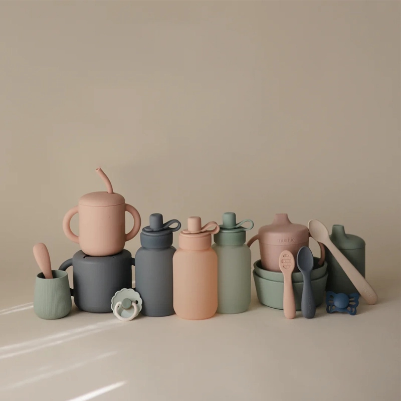 Shishe silikoni për pure Mushie - Figura 4
